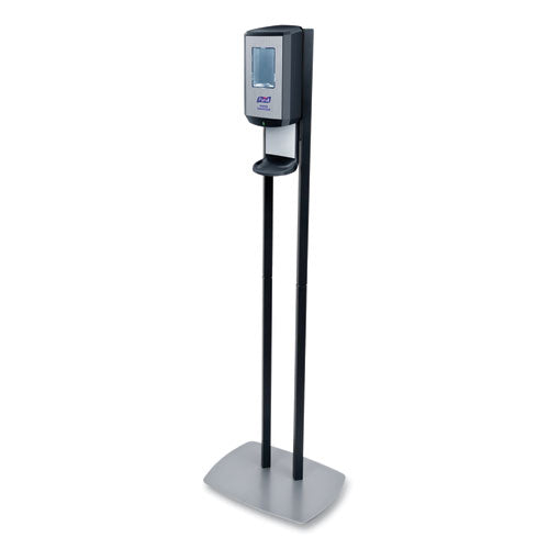 PURELL CS8 Hand Sanitizer Floor Stand with Dispenser, 1,200 mL, 13.5 x 5 x 28.5, Graphite