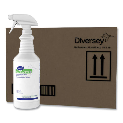 Diversey Good Sense RTU Liquid Odor Counteractant, Apple, 32 oz Spray Bottle