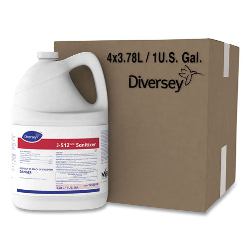 Diversey J-512TM/MC Sanitizer, 1 gal Bottle, 4/Carton