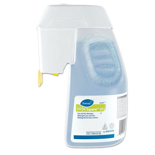 Suma Supreme Concentrated Pot and Pan Detergent, Floral Scent, 2.6 qt Optifill System Refill