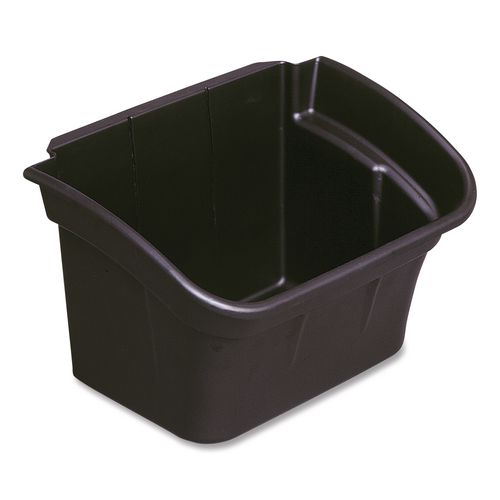 Rubbermaid Commercial Utility Bin, 4 gal, 17" x 12.13" x 10.5", Black