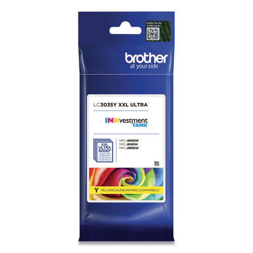Brother LC3035Y INKvestment Ultra High-Yield Ink, 5,000 Page-Yield, Yellow
