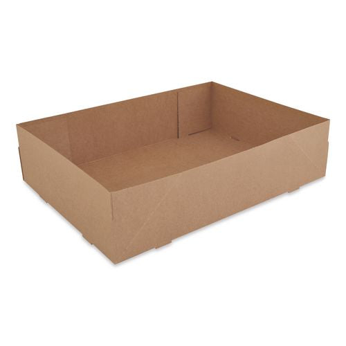 SCT Kraft Donut Trays, 13.5 x 9.88 x 3.38, Brown, Paper, 150/Carton