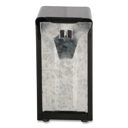 San Jamar Tabletop Napkin Dispenser, Tall Fold, 3.75 x 4 x 7.5, Black