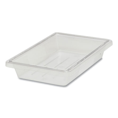 Rubbermaid Commercial Food/Tote Boxes, 5 gal, 12 x 18 x 9, Clear, Plastic