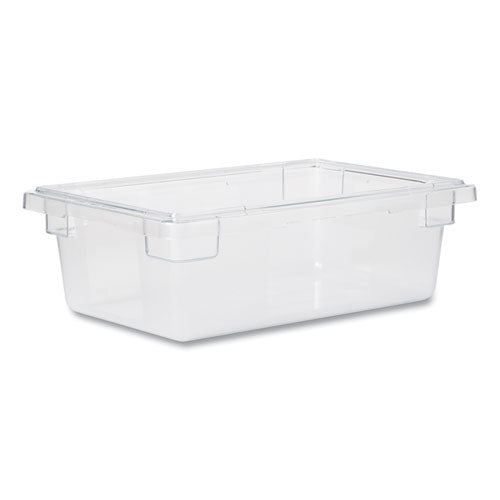 Rubbermaid Commercial Food/Tote Boxes, 3.5 gal, 18 x 12 x 6, Clear, Plastic