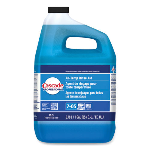 Cascade PRO All-Temp Rinse Aid, Fresh, 1 gal, 2/Carton
