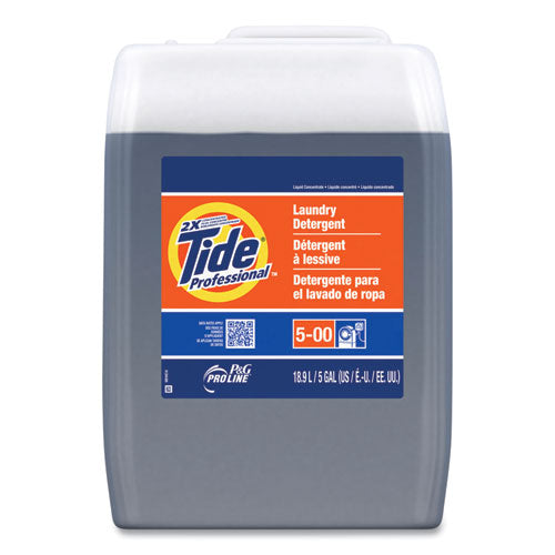 Tide PRO Pro 2x Liquid Laundry Detergent, Tide Original Scent, 5 gal Pail