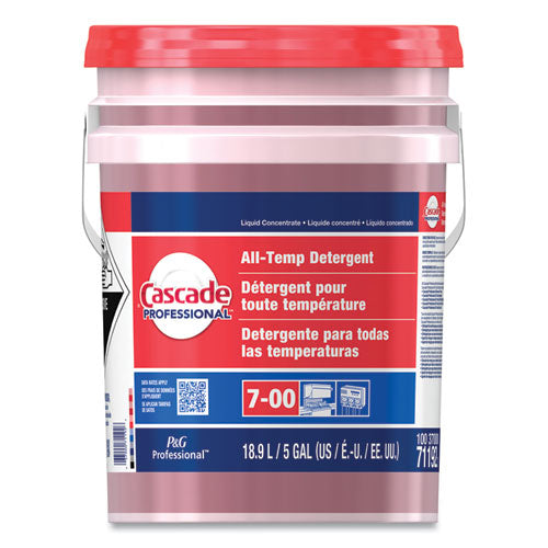 Cascade PRO All-Temp Detergent, Unscented, 5 gal