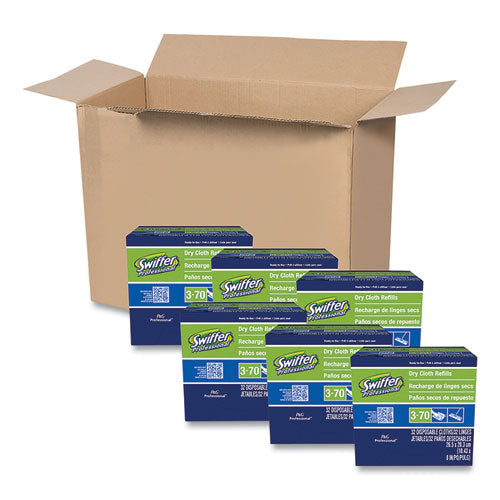 Swiffer Dry Refill Cloths, 10.63 x 8, White, 32/Box, 6 Boxes/Carton