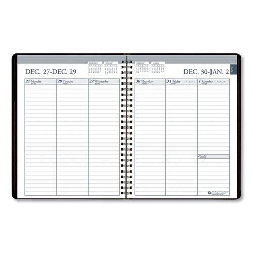 AbilityOne 7530016936156, SKILCRAFT Weekly Appointment Planner, 8.75 x 6.88, Black Cover, 12-Month (Jan to Dec): 2026