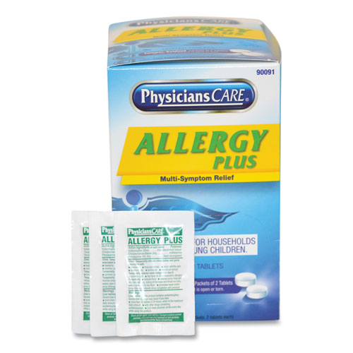 PhysiciansCare Allergy Antihistamine Medication, Two-Pack, 50 Packs/Box