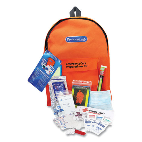 PhysiciansCare by First Aid Only Emergency Care Backback, 43 Pieces, Nylon Fabric Case
