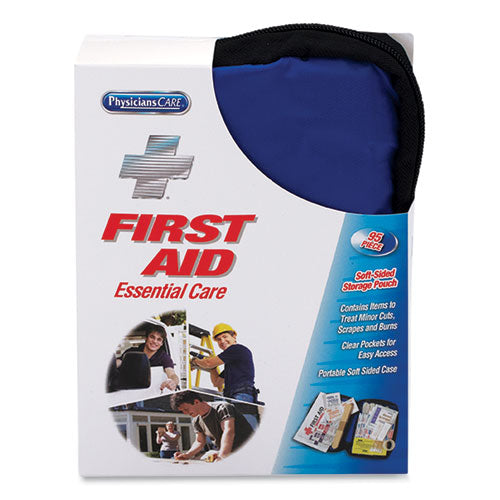 PhysiciansCare by First Aid Only Soft-Sided First Aid Kit for up to 10 People, 95 Pieces, Soft Fabric Case