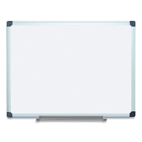 MasterVision Porcelain Value Dry Erase Board, 36" x 48", White Surface, Satin Aluminum Frame