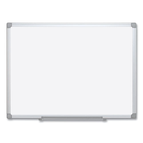 MasterVision Earth Silver Easy Clean Dry Erase Boards, 96" x 48", White Surface, Satin Aluminum Frame