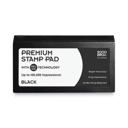 COSCO Microgel Stamp Pad for 2000 PLUS, 6.17" x 3.13", Black