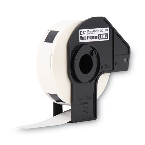 Brother Die-Cut Multipurpose Labels, 0.66" x 2.1", White, 400 Labels/Roll