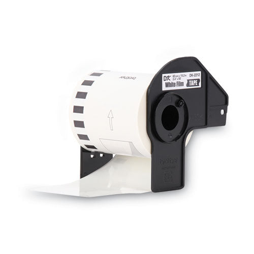 Brother Continuous Film Label Tape, 2.4" x 50 ft Roll, White