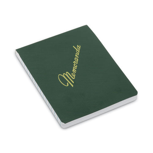 AbilityOne 7530010607511, SKILCRAFT Memorandum Pad, Green Cover, Narrow Rule, (144) White 3.38 x 4 Sheets, Dozen