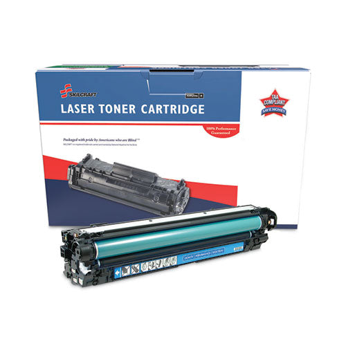 AbilityOne 7510016961581 Remanufactured CE271A (650A) Toner, 15,000 Page-Yield, Cyan