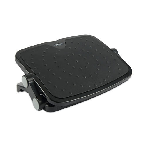 Alera Soft Cushioned Ergonomic Footrest, 14w x 19.63d x 3.75 to 7.5h, Black
