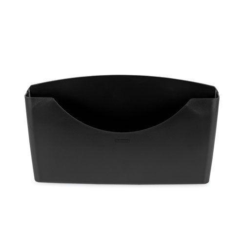 Fellowes Plastic Partition Additions File Pocket, Letter Size, 14" x 2.5" x 7.75", Dark Graphite