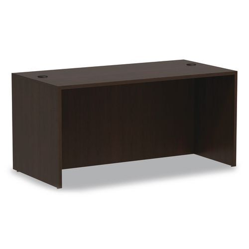 Alera Valencia Series Straight Front Desk Shell, 59.13" x 29.5" x 29.63", Espresso