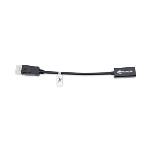 Innovera DisplayPort-HDMI Adapter, 0.65 ft, Black