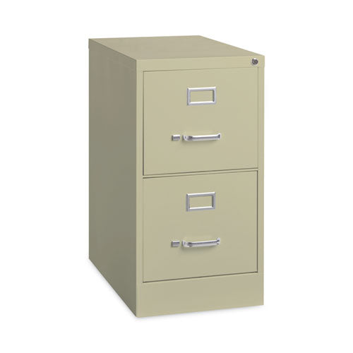Alera Two-Drawer Economy Vertical File, Letter-Size File Drawers, 15" x 22" x 28.37", Putty