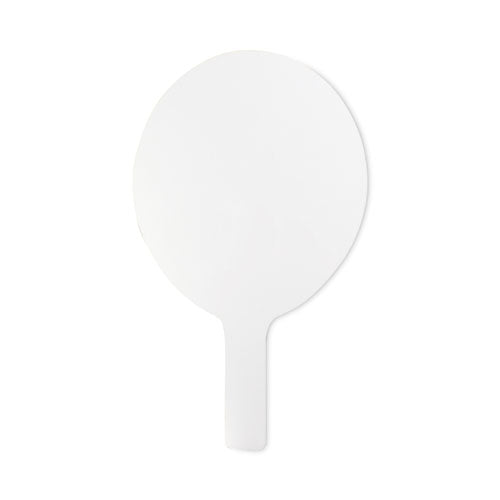 Flipside Dry Erase Paddle, 12" x 7", White Surface, 12/Pack