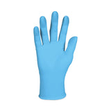 KleenGuard G10 Comfort Plus Blue Nitrile Gloves, Powder-Free, 4 mil Thick, 9.5" Long, Light Blue, 100/Box, 10 Boxes/Carton