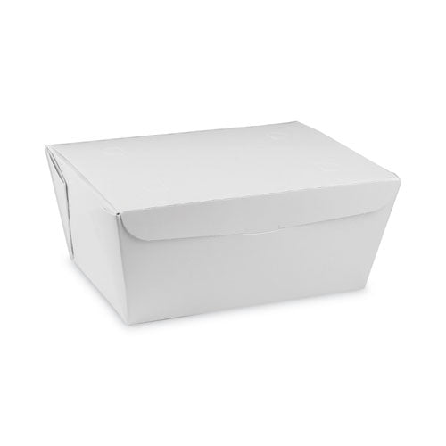 Pactiv Evergreen EarthChoice OneBox Paper Box, 66 oz, 6.5 x 4.5 x 3.3, White, 160/Carton