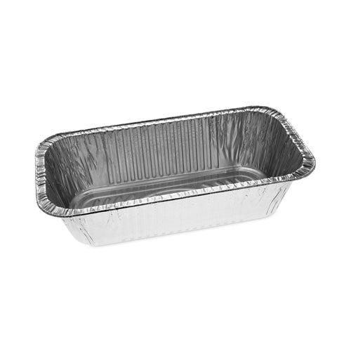 Pactiv Evergreen Aluminum Steam Table Pan, One-Third Size Deep Loaf, 3" Deep, 5.9 x 8.04, 200/Carton