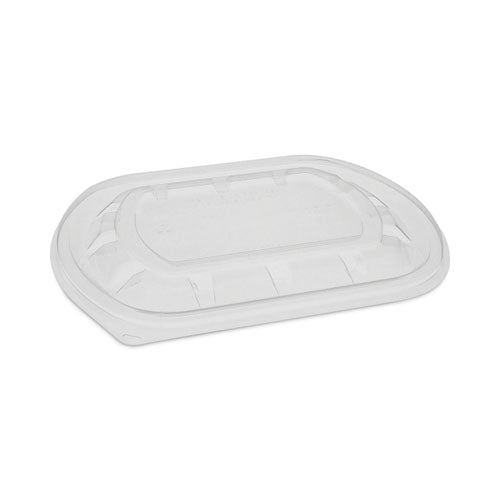 Pactiv Evergreen ClearView MealMaster Lid with Fog Gard Coating, Medium Flat Lid, 8.12 x 6.5 x 0.37, Clear, Plastic, 252/Carton