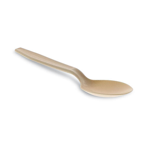 Pactiv Evergreen EarthChoice PSM Cutlery, Heavyweight Spoon, Plastic, Tan, 1,000/Carton