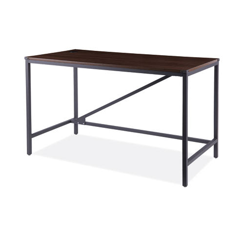 Alera Industrial Series Table Desk, 47.25" x 23.63" x 29.5", Modern Walnut
