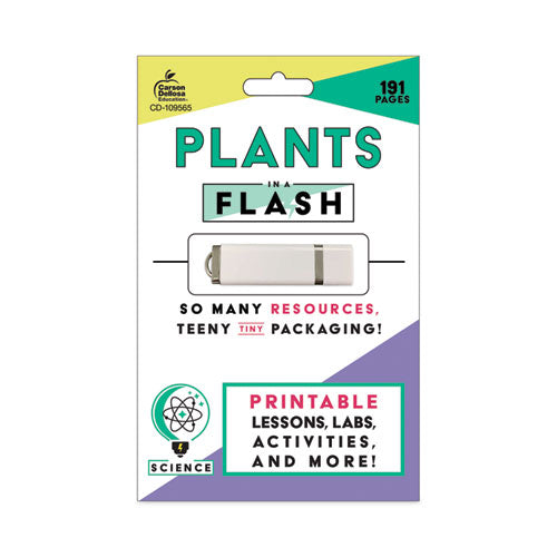 Carson-Dellosa Education In a Flash USB, Plants, Grades K to 3, 191 Pages