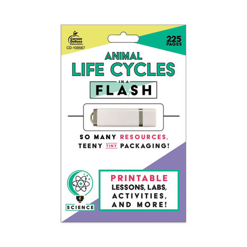 Carson-Dellosa Education In a Flash USB, Animal Lifestyles, Grades K to 3, 225 Pages