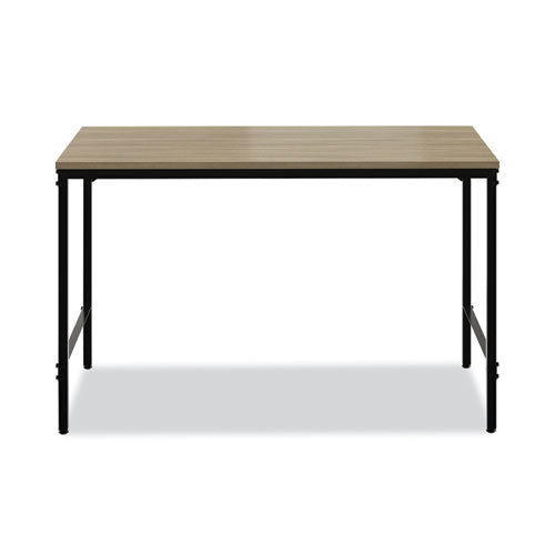 Safco Simple Work Desk, 45.5" x 23.5" x 29.5", Walnut