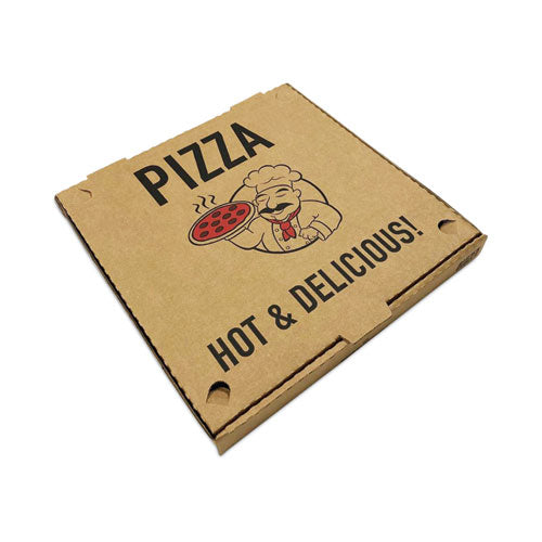 BluTable Pizza Boxes, 12 x 12 x 2, Brown, Paper, 50/Pack