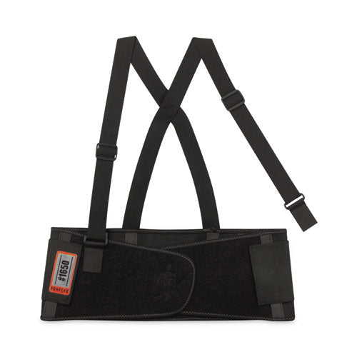 ergodyne ProFlex 1650 Economy Elastic Back Support Brace, X-Small, 20" to 25" Waist, Black