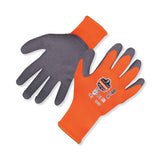 ergodyne ProFlex 7401-CASE Coated Lightweight Winter Gloves, EN388: 2131X, 9" Long, Orange, Pair