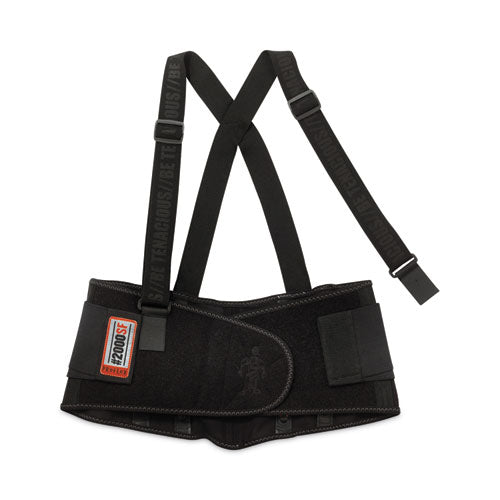 ergodyne ProFlex 2000SF High-Performance Spandex Back Support Brace, 4X-Large, 52" to 58" Waist, Black