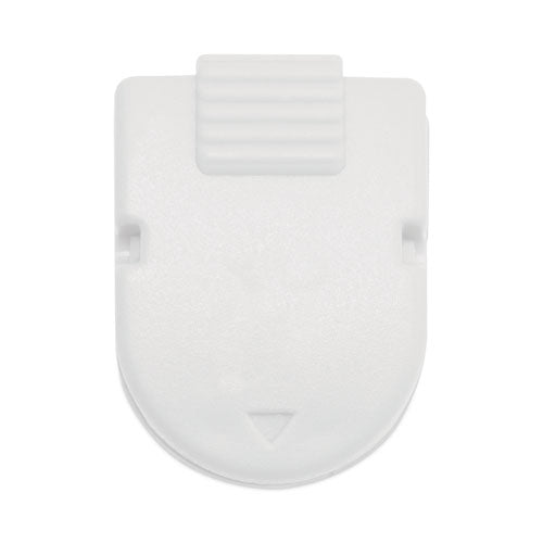 Advantus Magnetic/Adhesive Clips, 0.25" Jaw Capacity, White, 20/Box