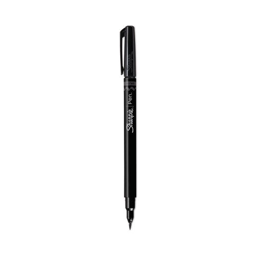 Sharpie Brush Tip Pens, Fine Brush Tip, Black, Dozen