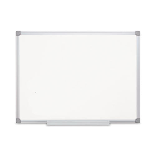 MasterVision Earth Silver Easy Clean Magnetic Dry Erase Boards, 48" x 36", White Surface, Satin Aluminum Frame