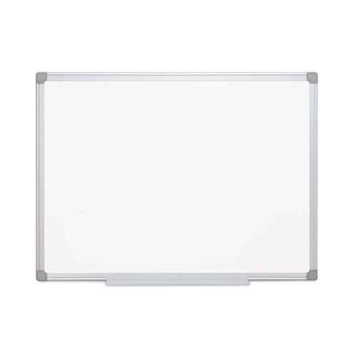 MasterVision Earth Silver Easy Clean Dry Erase Boards, 36" x 24", White Surface, Satin Aluminum Frame