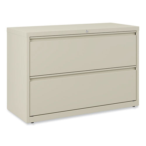 Alera Lateral File, 2 Legal/Letter-Size File Drawers, Putty, 42" x 18.63" x 28"