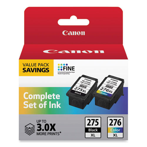 Canon 4981C008 (PG-275XL/CL-276XL) High-Yield Multipack Ink, Black/Tri-Color